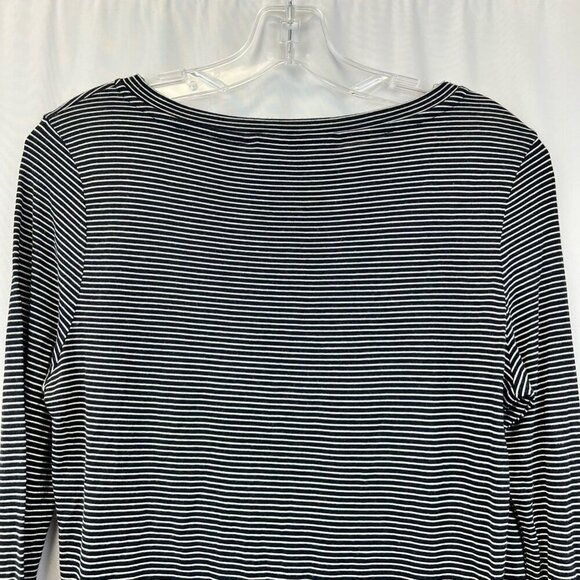 Vero Moda Womens Casual Top Navy White Striped Long Sleeve Twist Front S - Picture 3 of 10